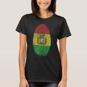 Camiseta Bolívia Sinalizador Imprimido Está No Meu Dna Para