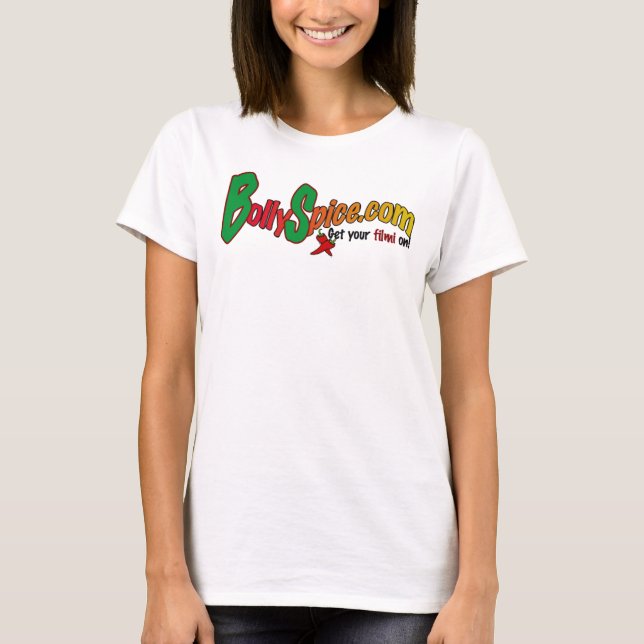Camiseta Bollyspice.com - personalizado (Frente)