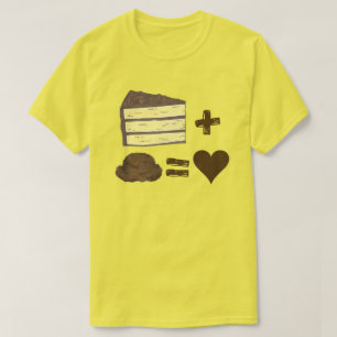 Camiseta Bolo clássico de emparelhamento de Comidas + Sorve
