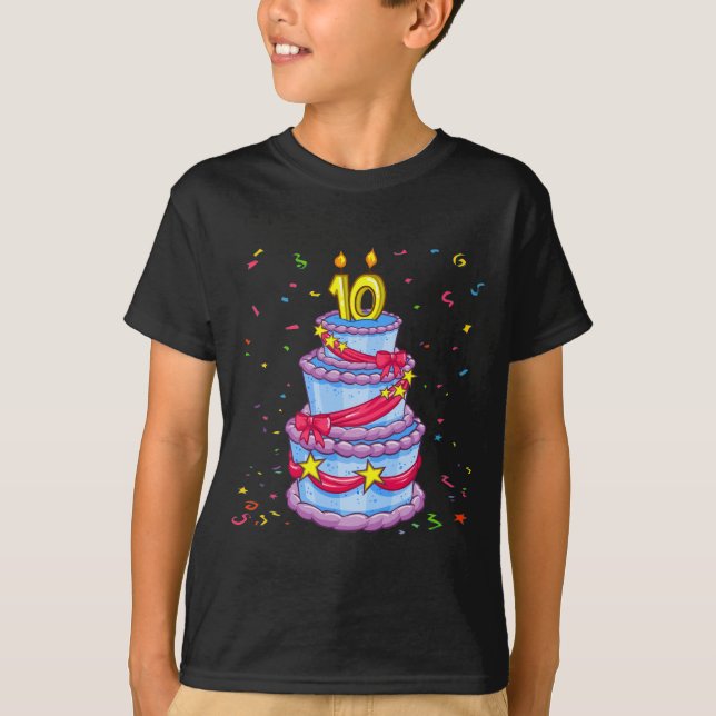 Camiseta Bolo de aniversário (Frente)