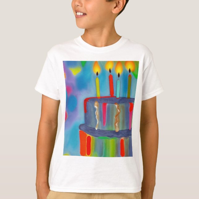 Camiseta Bolo de aniversário (Frente)