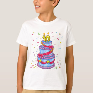 Camiseta Bolo de aniversário