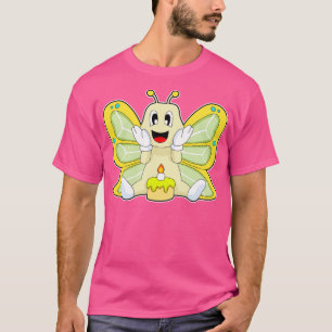 Camiseta Bolo de Aniversário Borboleta