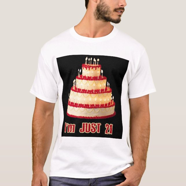 CAMISETA BOLO DE ANIVERSÁRIO COM VELAS (Frente)