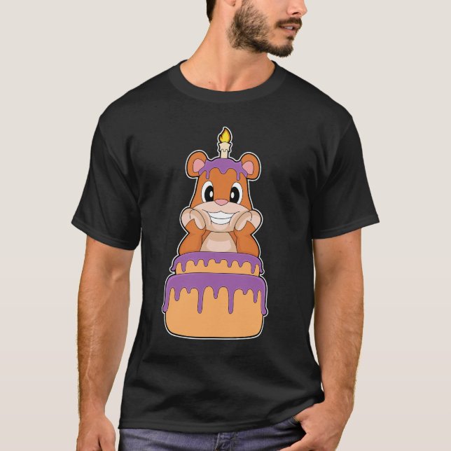 Camiseta Bolo de Aniversário de Urso (Frente)