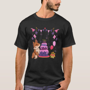 Camiseta Bolo de Aniversário do Bolo de Noite