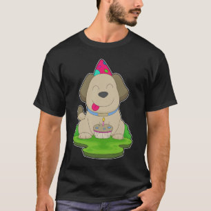 Camiseta Bolo de Aniversário do Cão