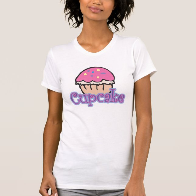 Camiseta Bolo de Aniversário Rosa (Frente)