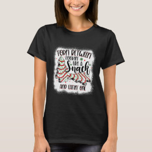 Camiseta Bolo de Árvore de Natal Rasgado entre Olhar como u
