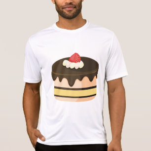 Camiseta Bolo de Chocolate com Drip e Morango