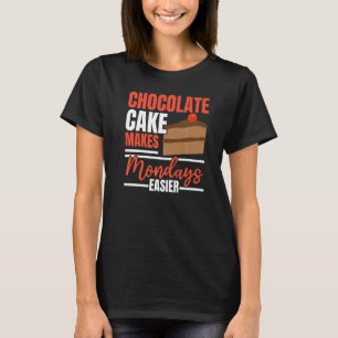 Camiseta Bolo de Chocolate Torna as Segundas-feiras Mais Fá