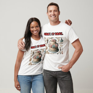 Camiseta Bolo de design de bolso fácil