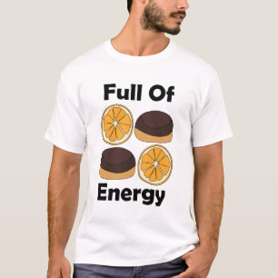 Camiseta Bolo de Laranja de Chocolate Jaffa Cheio de Energi