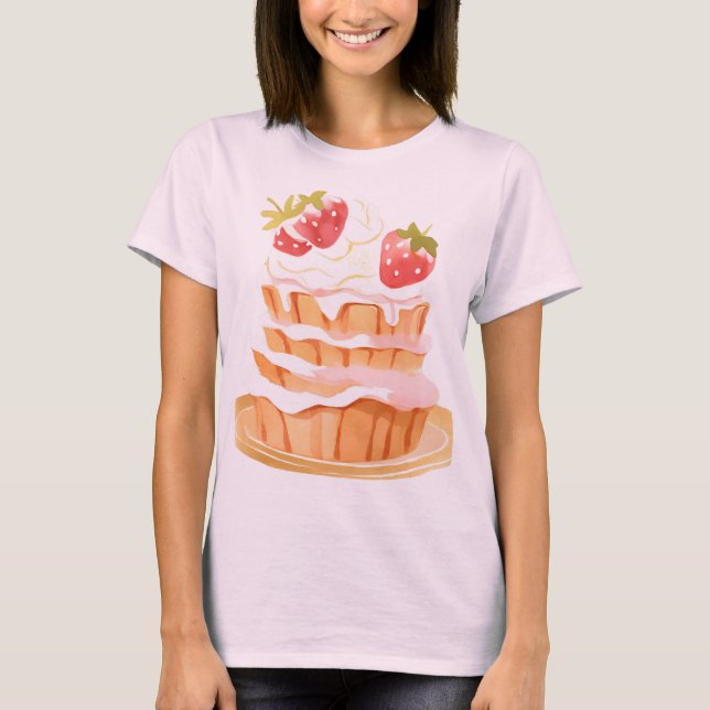 Camiseta Bolo de morango (Frente)