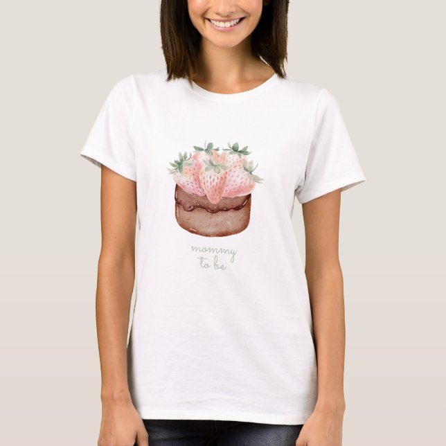 Camiseta Bolo de Morango Cupcake Chá de Bebê Futurama (Frente)