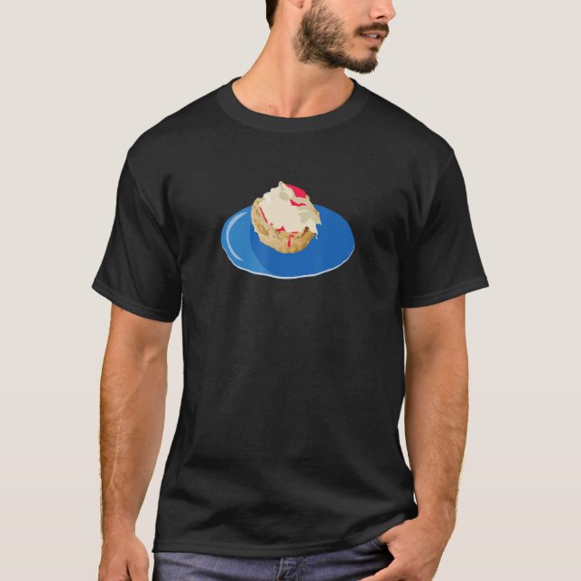 Camiseta Bolo de muffin de cupcake glacé de panificação (Frente)