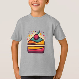 Camiseta Bolo de multicores projetado