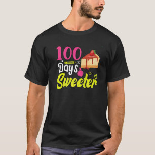 Camiseta Bolo de queijo 100 dias de escola Roupa para Profe