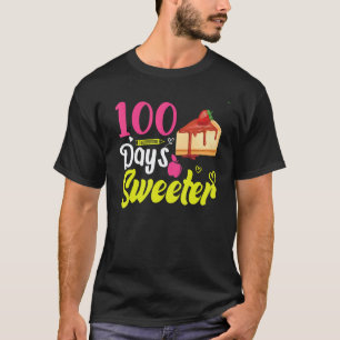 Camiseta Bolo de queijo 100 dias de escola Roupa para Profe