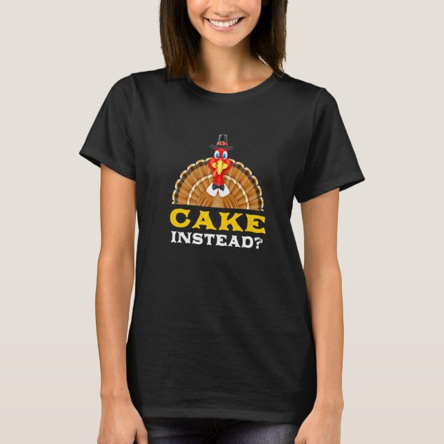 Camiseta Bolo Em vez de Pastéis de Ação de Graças Black Fri (Frente)