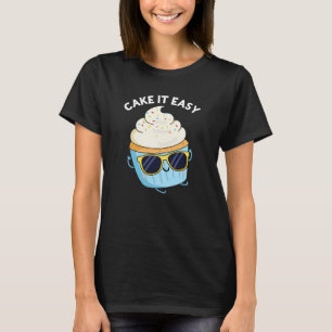 Camiseta Bolo Fácil Cupcake Engraçado Pun Dark BG