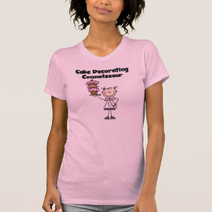 Camiseta Bolo fêmea que decora o perito