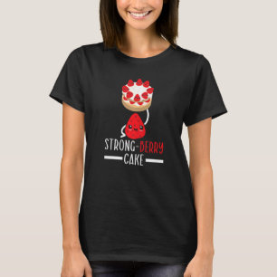 Camiseta Bolo Forte de Fruta Vermelha Levantador de Peso Co