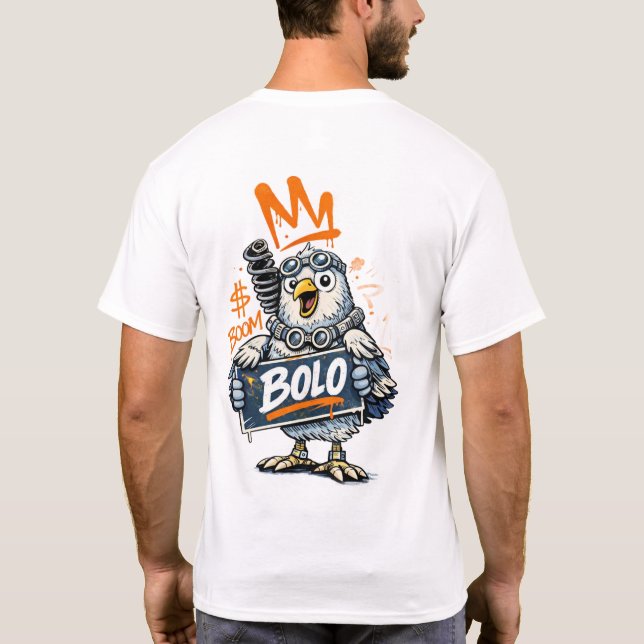 Camiseta Bolo Graffiti Bird T-Shirt (Verso)
