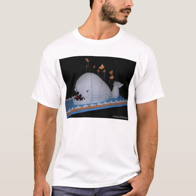 Camiseta Bolo irritado da baleia da falha (Frente)