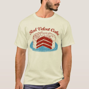 Camiseta Bolo vermelho de veludo