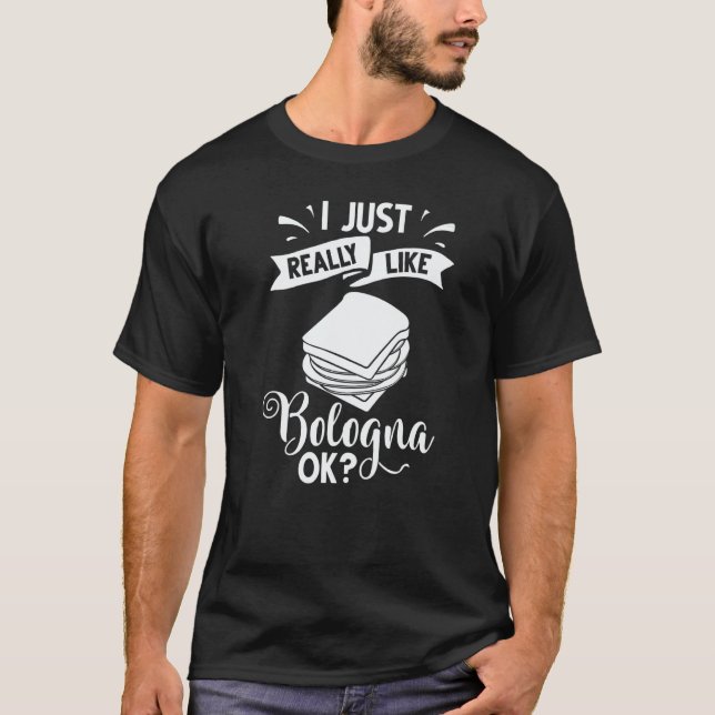 Camiseta Bologna Meat Italy Sandwich Sausage Baloney Fried  (Frente)