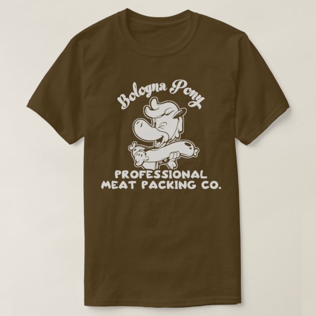 Camiseta Bologna Pony Professional Meat Packing Co (Frente do Design)