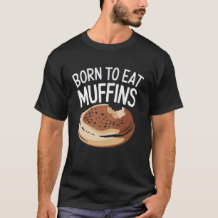 Camiseta Bolos de Padaria de Cupcake Amante de Muffin Inglê