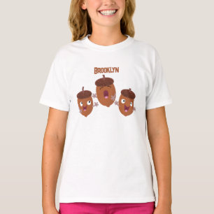 Camiseta Bolotas fofas e felizes cantando desenho animado p