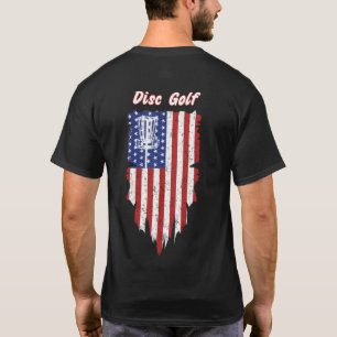 Camiseta Bolsa de Bandeira Americana Golf Basket T shirt