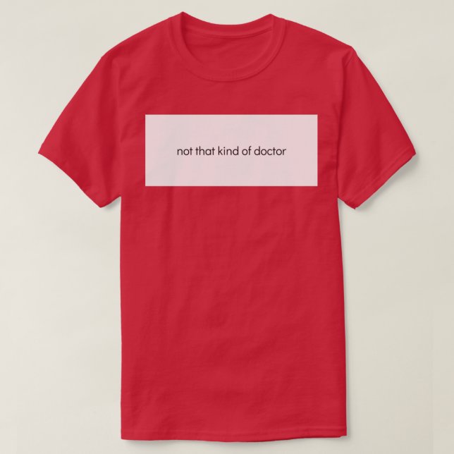 Camiseta Bolsa de Doutorado Engraçado (Frente do Design)