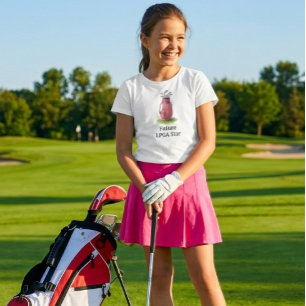 Camiseta Bolsa de Golfe Rosa Júnior Menina