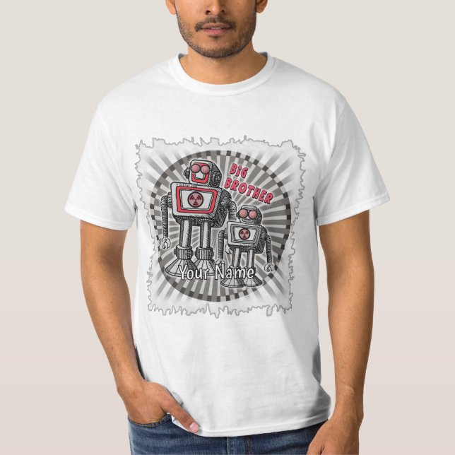 Camiseta Bolsa de mão do Robô Big Brother (Frente)