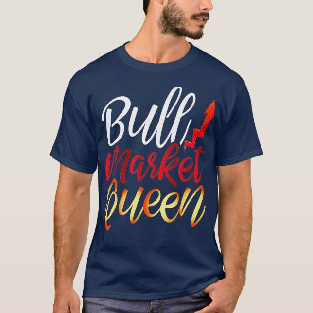 Camiseta Bolsa de mulheres Bull Mercado Rainha de Valores (Frente)