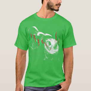 Camiseta Bolsa de Negociação vs. Bearish