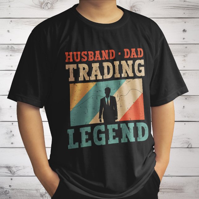 Camiseta Bolsa de Pais para Marido, Bolsa de Valores para C (Criador carregado)