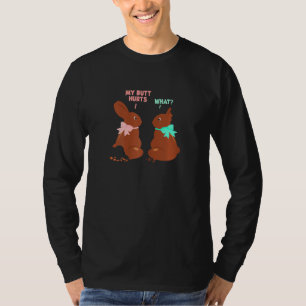 Camiseta Bolsa de Páscoa coalhada Engraçada Ensinar Meu Bum