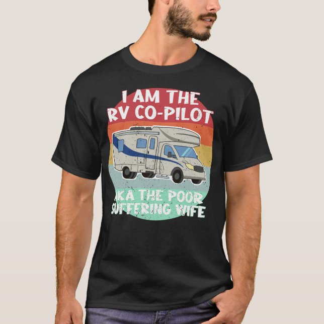 Camiseta Bolsa de Piloto de Autohome RV Engraçado para Espo (Frente)