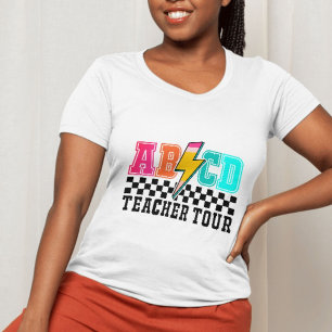 Camiseta Bolsa de raios ABCD Retro Rock - Cor Negrito