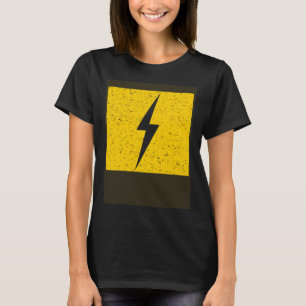 Camiseta Bolsa de raios do raio elétrico amarelo
