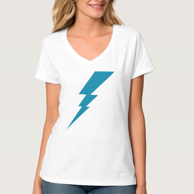 Camiseta Bolsa de raios Flash Azul (Frente)