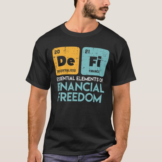 Camiseta Bolsa de Valores de Criptografia de Financiamento  (Frente)