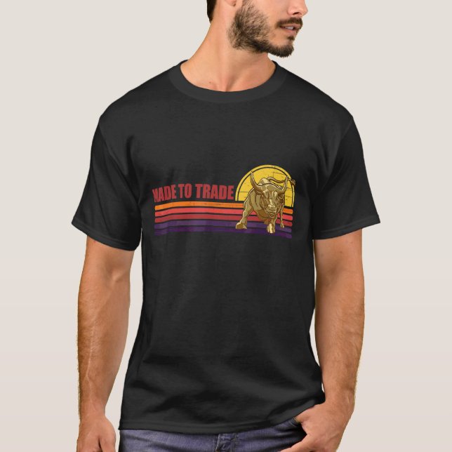 Camiseta Bolsa De Valores Para O Comerciante Feelin Bulleti (Frente)
