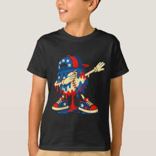 Camiseta Bolsa do 4 de Julho da Bandeira Americana dos EUA