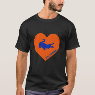 Camiseta Bolsa do Coração do Gator da Flórida